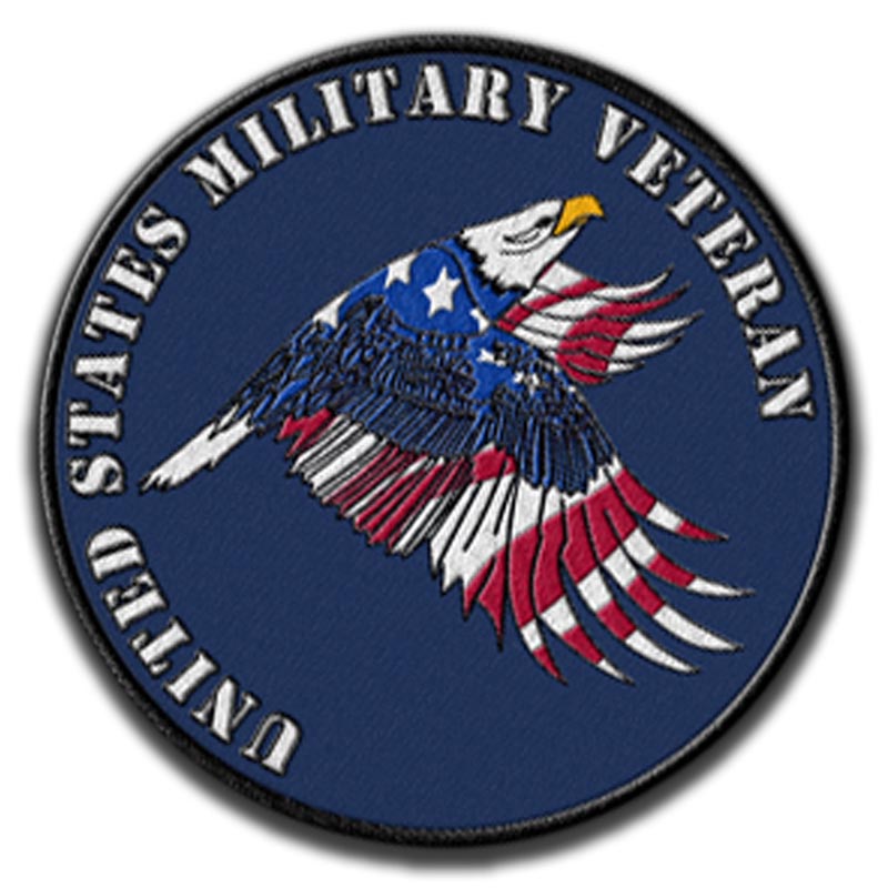 merrowed border military patch from Discount Embroidery.com