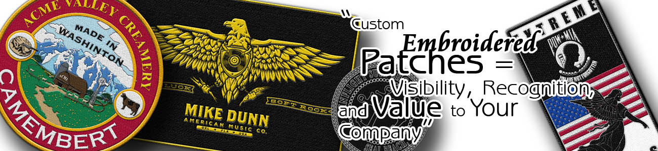 Custom Embroidered Patches from Discount Embroidery.com
