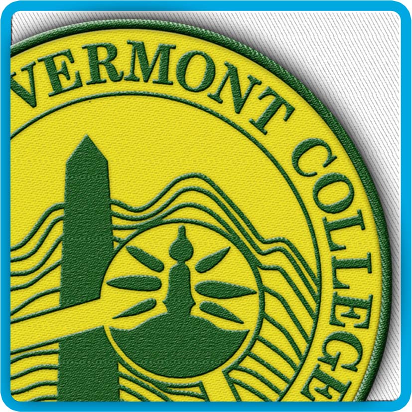 Custom Embroidered Merrowed Border Patch Design from Discount Embroidery.com